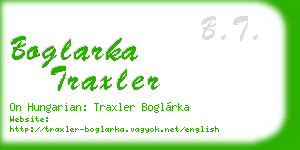 boglarka traxler business card